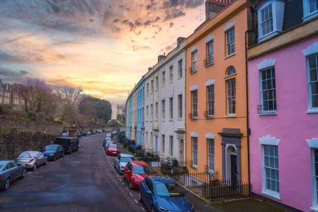 Inspiration for Designing Your Own Home 1 Terraced homes in various colours