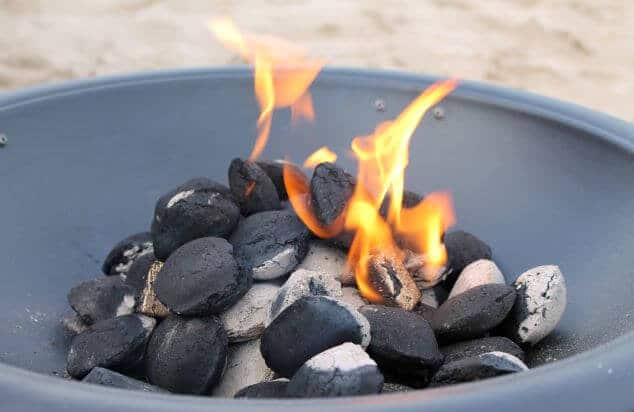 coal burning bowl fire pit