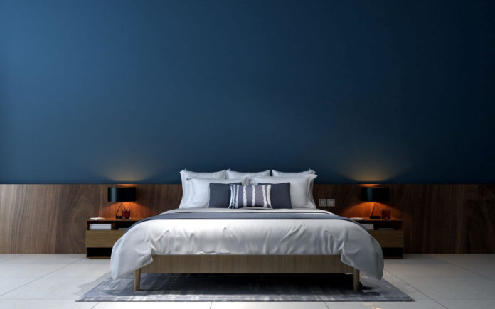 bedroom ready for sleeping