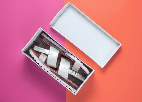 Shoes still in shoe box