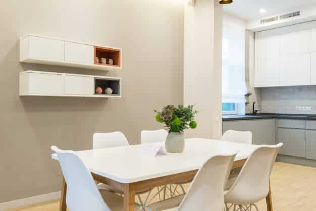 Floating Shelf Ideas For The Whole House 2 Dining room with floating shelf