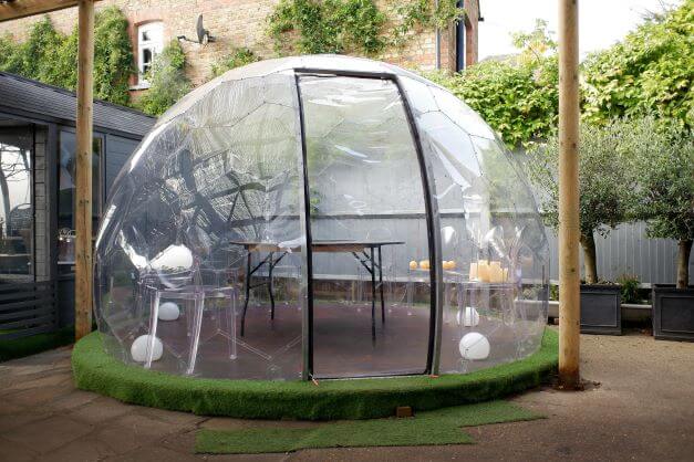Garden Bar Ideas For The Summer And Beyond 6 Perspex and waterproof garden pod
