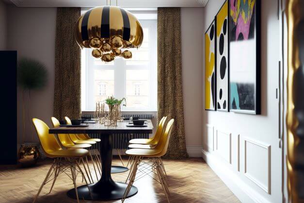 Vintage dining table and chairs from moulded plastic