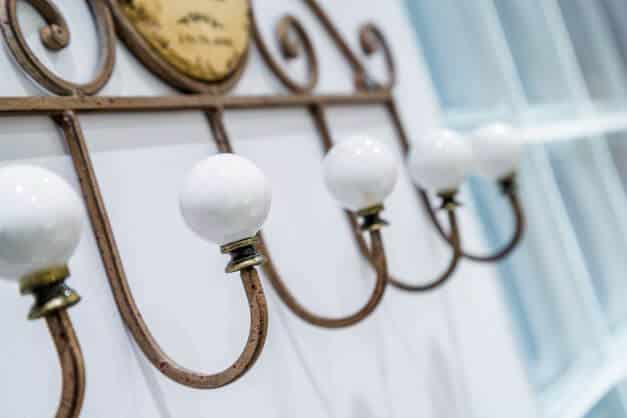 Mother of pearl coat rack
