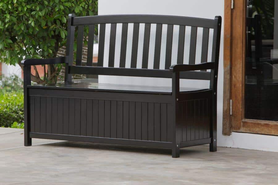 garden bench storage