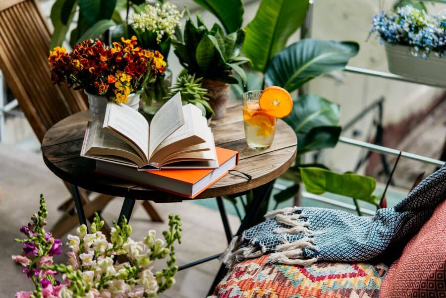 relaxing sun terrace