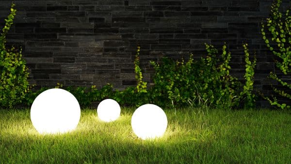 Some great outdoor lighting ideas include floor lamps