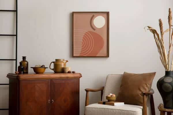 Styling Your Sideboard: Vintage, Retro And Antique Ideas 4 Vintage Sideboard With Chair 1
